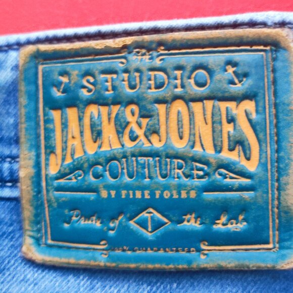 Jack & Jones jeans slim straight fit blue men's size 30x27 - Picture 5 of 15